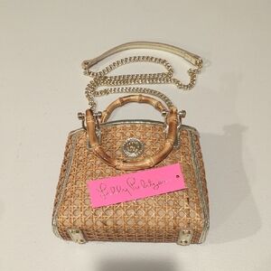 Lilly Pulitzer Adrian Cane Mini Bag